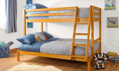 Triple bunk bed - triple, antique