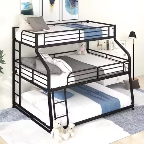 Metal frame triple - bunk, bed