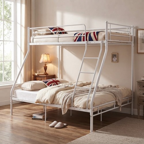 Classic white triple bunk - white, bed