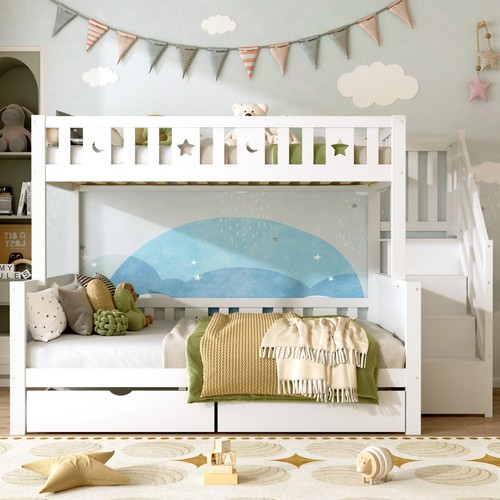 Triple bunk bed - triple, single
