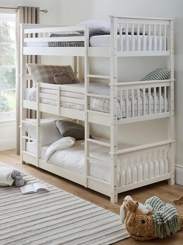 Novara white triple - bed, 3