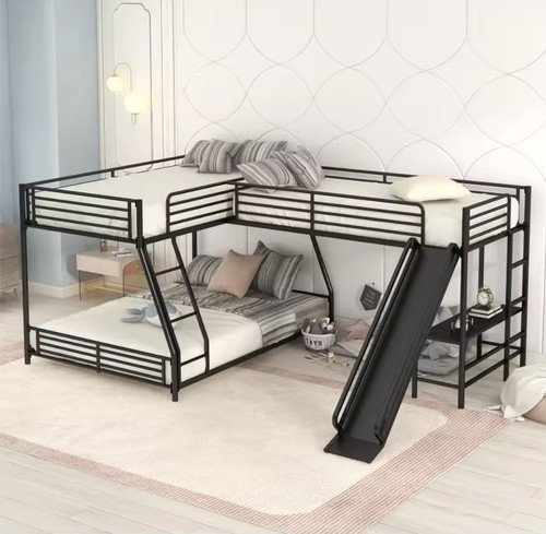 Bunk beds with slide metal - bunk,