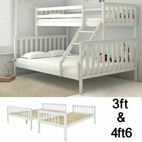 White double bed - double, bunk